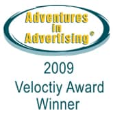 Award Logo - Adventures In Advertising 2009 Velocity Award Winner