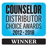 Awards Logo - Counselor Distributor Choice Awards 2012 - 2018 Winner