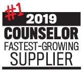 Awards Logo - Counselor 2019 #1 Fastest Growing Supplier
