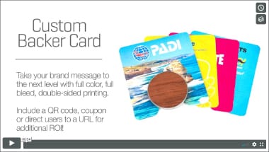 Video - Custom Backer Cards