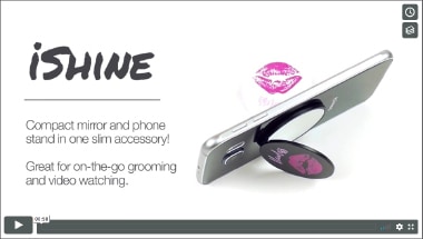 iShine Compact Mirror phone accessory Product Video, video only