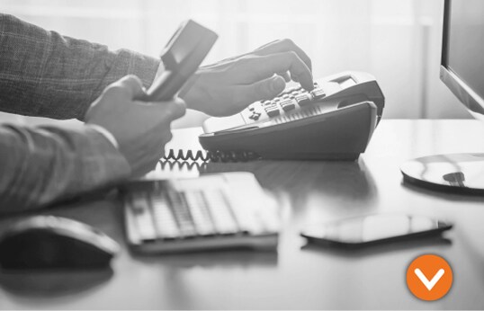 Adult making a phone call